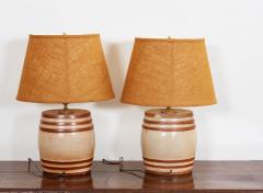 Pair of Gin Barrel Lamps - 3314543