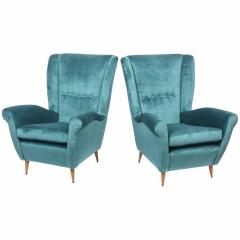 Pair of Gio Ponti Armchairs Model 512 Italy - 4172383