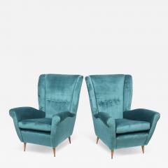 Pair of Gio Ponti Armchairs Model 512 Italy - 4219563