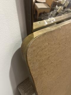 Pair of Gio Ponti Style Italian Brass Mirrors - 4168372