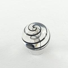 Pair of Glass Spheres U S A circa 1980 - 3701148