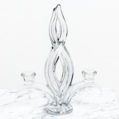 Pair of Glass Spiral Statues - 3691342