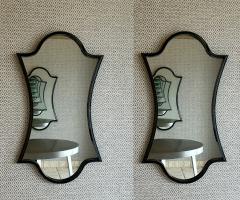 Pair of Gloss Lacquered Wood Wall Mirrors - 4544949