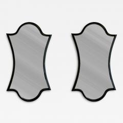 Pair of Gloss Lacquered Wood Wall Mirrors - 4621799