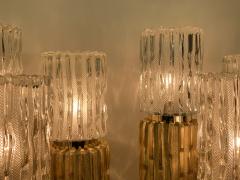 Pair of Gold Leaf Cactus Lamps - 2294532