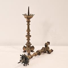 Pair of Gothic Style Candlesticks England 19th century - 4463404