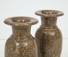 Pair of Gotland Limestone Vases - 757355