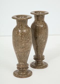 Pair of Gotland Limestone Vases - 757356