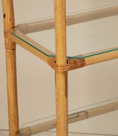 Pair of Grand Scale Mid Century Italian Bamboo Shelves - 4238361