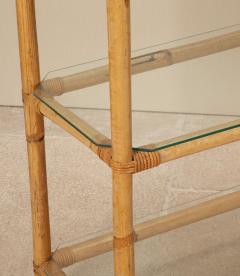 Pair of Grand Scale Mid Century Italian Bamboo Shelves - 4238362