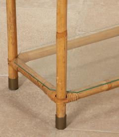 Pair of Grand Scale Mid Century Italian Bamboo Shelves - 4238363
