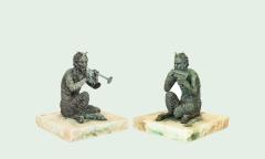 Pair of Grand Tour Italian Late 19th Century Bronze Fauns - 4698029