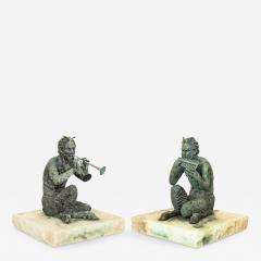 Pair of Grand Tour Italian Late 19th Century Bronze Fauns - 4698057
