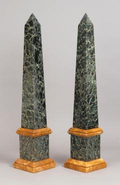 Pair of Grand Tour Marble Obelisks Mid 19th c  - 4530948