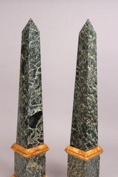 Pair of Grand Tour Marble Obelisks Mid 19th c  - 4530950