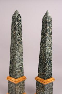 Pair of Grand Tour Marble Obelisks Mid 19th c  - 4530951