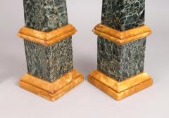 Pair of Grand Tour Marble Obelisks Mid 19th c  - 4530952