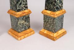 Pair of Grand Tour Marble Obelisks Mid 19th c  - 4530953