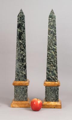 Pair of Grand Tour Marble Obelisks Mid 19th c  - 4530954