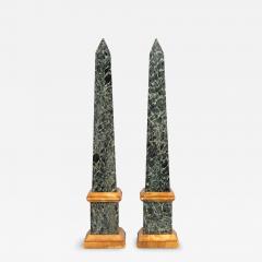 Pair of Grand Tour Marble Obelisks Mid 19th c  - 4531389