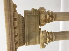 Pair of Grand Tour Models Carved Alabaster Roman Columns - 1127392