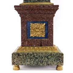Pair of Grand Tour Style Bronze Mounted Hardstone Obelisks - 4200364