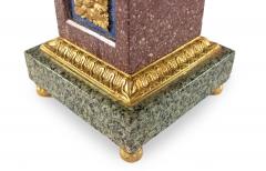 Pair of Grand Tour Style Bronze Mounted Hardstone Obelisks - 4200366