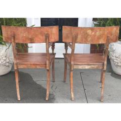 Pair of Greco Roman Egyptian Style Klismos Chairs Cleopatra Movie Set - 3396480
