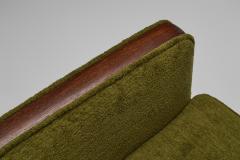 Pair of Green Funkis Easy Chairs with Oak Frame Scandinavia 1930s - 4138433