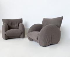 Pair of Grey Italian Mid Century Modern Armchairs - 3218967