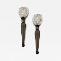 Pair of Grey Murano Glass Sconces - 4248597