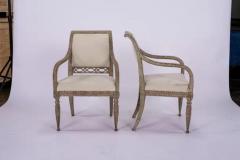 Pair of Gustavian Armchairs - 3532083