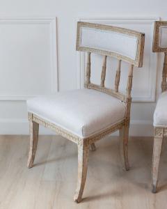 Pair of Gustavian Klismos Chairs in Original Paint circa 1800 - 4791548