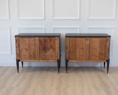 Pair of Gustavian Style Chests in black Paint circa 1890 - 4791631