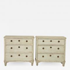 Pair of Gustavian Style Chests of Drawers - 2195042