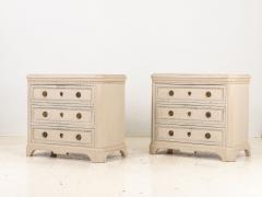 Pair of Gustavian Style Chests of Drawers Early 20th C  - 3392590