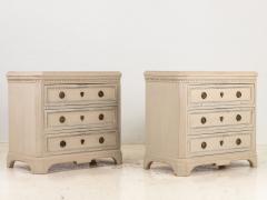 Pair of Gustavian Style Chests of Drawers Early 20th C  - 3392592