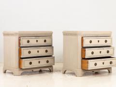 Pair of Gustavian Style Chests of Drawers Early 20th C  - 3392593