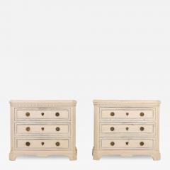 Pair of Gustavian Style Chests of Drawers Early 20th C  - 3393783