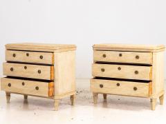 Pair of Gustavian Style Chests of Drawers Early 20th C  - 3864666