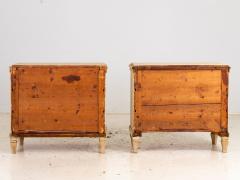 Pair of Gustavian Style Chests of Drawers Early 20th C  - 3864667