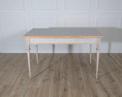 Pair of Gustavian Style Painted Tables Repainted in Light Gray - 4282379