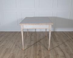 Pair of Gustavian Style Painted Tables Repainted in Light Gray - 4282404