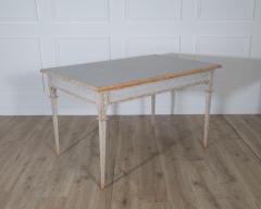 Pair of Gustavian Style Painted Tables Repainted in Light Gray - 4282446
