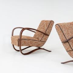Pair of H 269 Lounge Chairs by Jind ich Halabala Czech Republic 1930s - 3592501