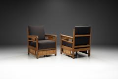 Pair of Haagse School Armchairs Netherlands Early 20th century - 3908326