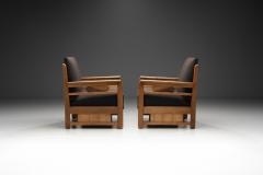 Pair of Haagse School Armchairs Netherlands Early 20th century - 3908329