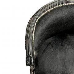 Pair of Hair On Cowhide Barrel Back Club Chairs - 4554778