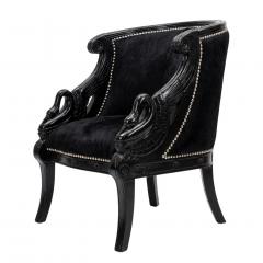 Pair of Hair On Cowhide Barrel Back Club Chairs - 4554780