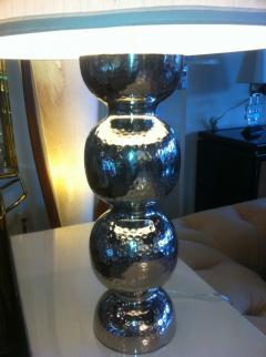Pair of Hammered Lamps - 76512